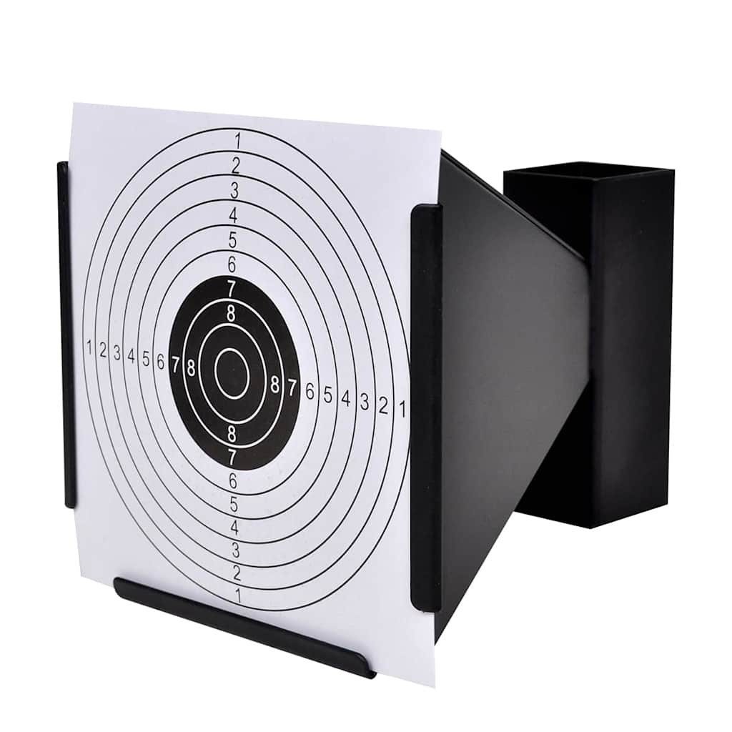 vidaXL Zielscheibe Kugelfang 14 cm + 100 Zielscheiben aus Papier Trichter – Bild 3 von 5