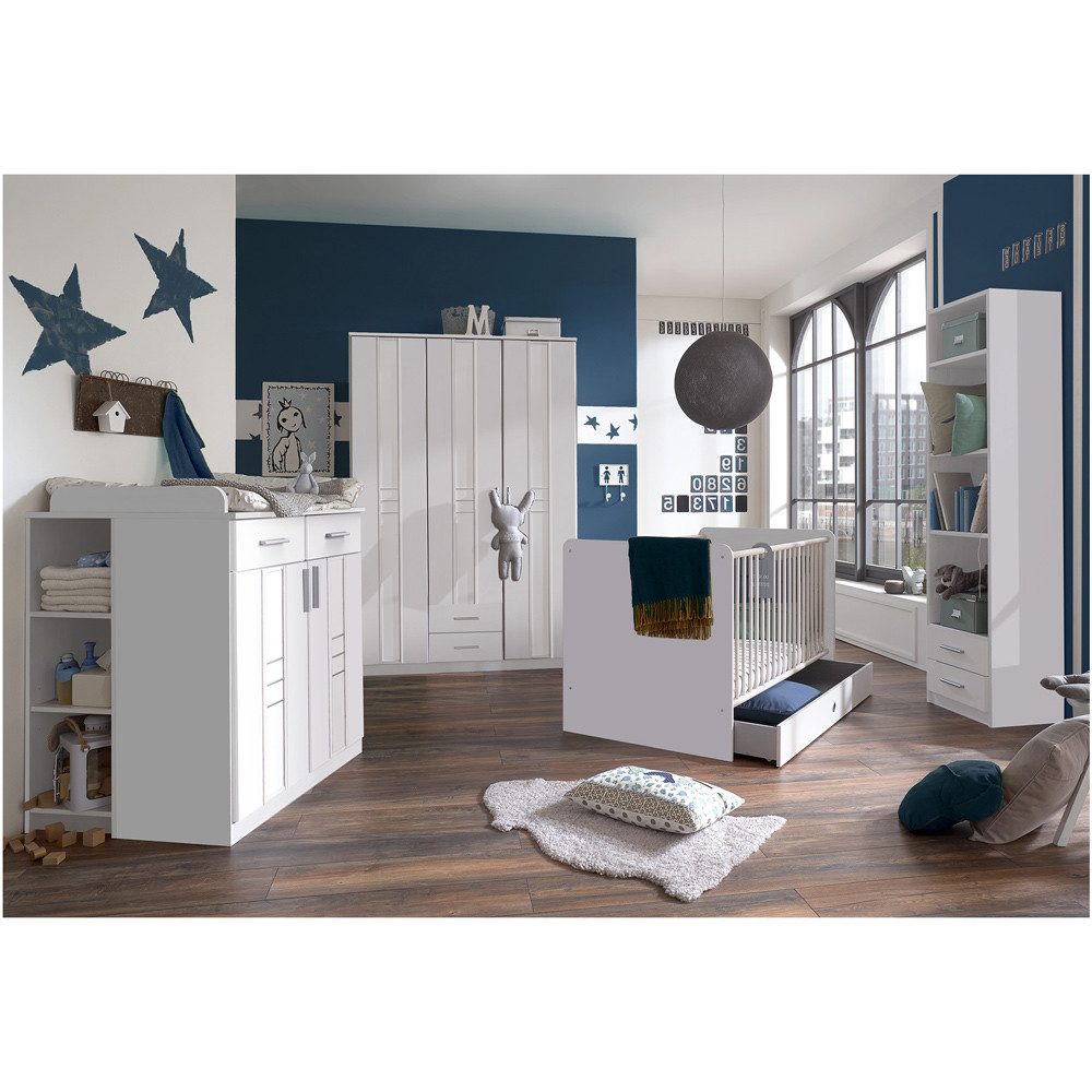 Lomadox Babyzimmer-Komplettset BEELEN-43, (6-tlg., 1 Schrank, 1 Kommode, 1 günstig online kaufen