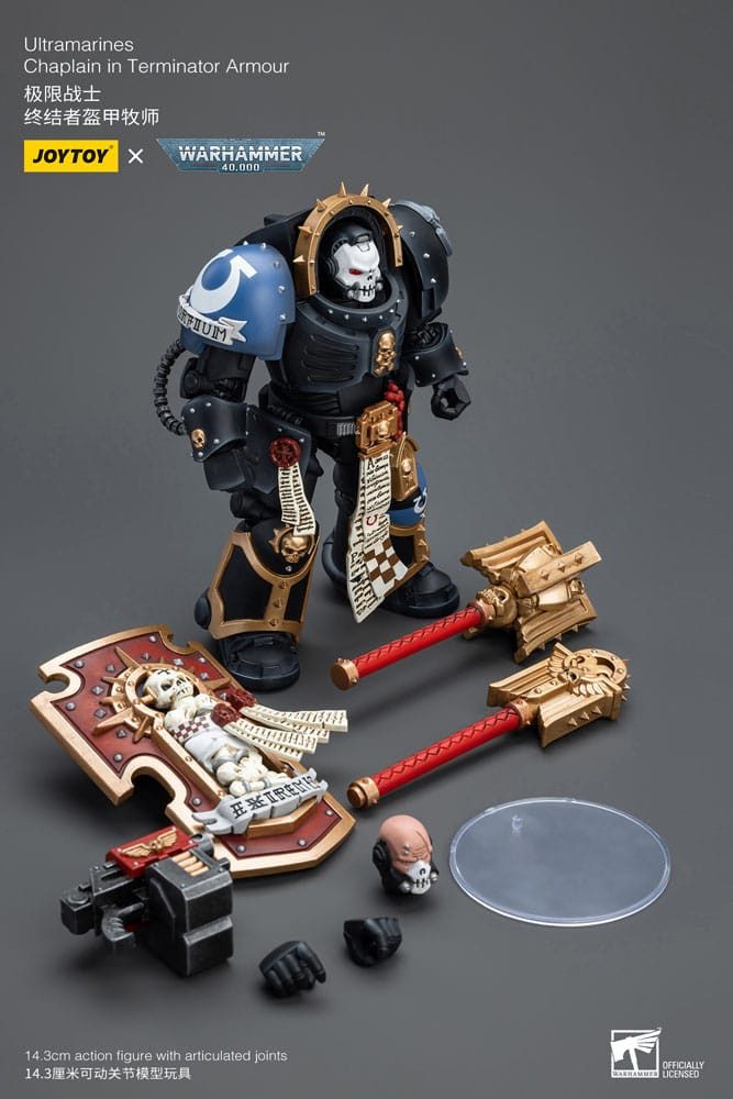 Joy Toy (CN) Actionfigur Joy Toy Warhammer 40k 1/18 Ultramarines Chaplain in Terminator Armour