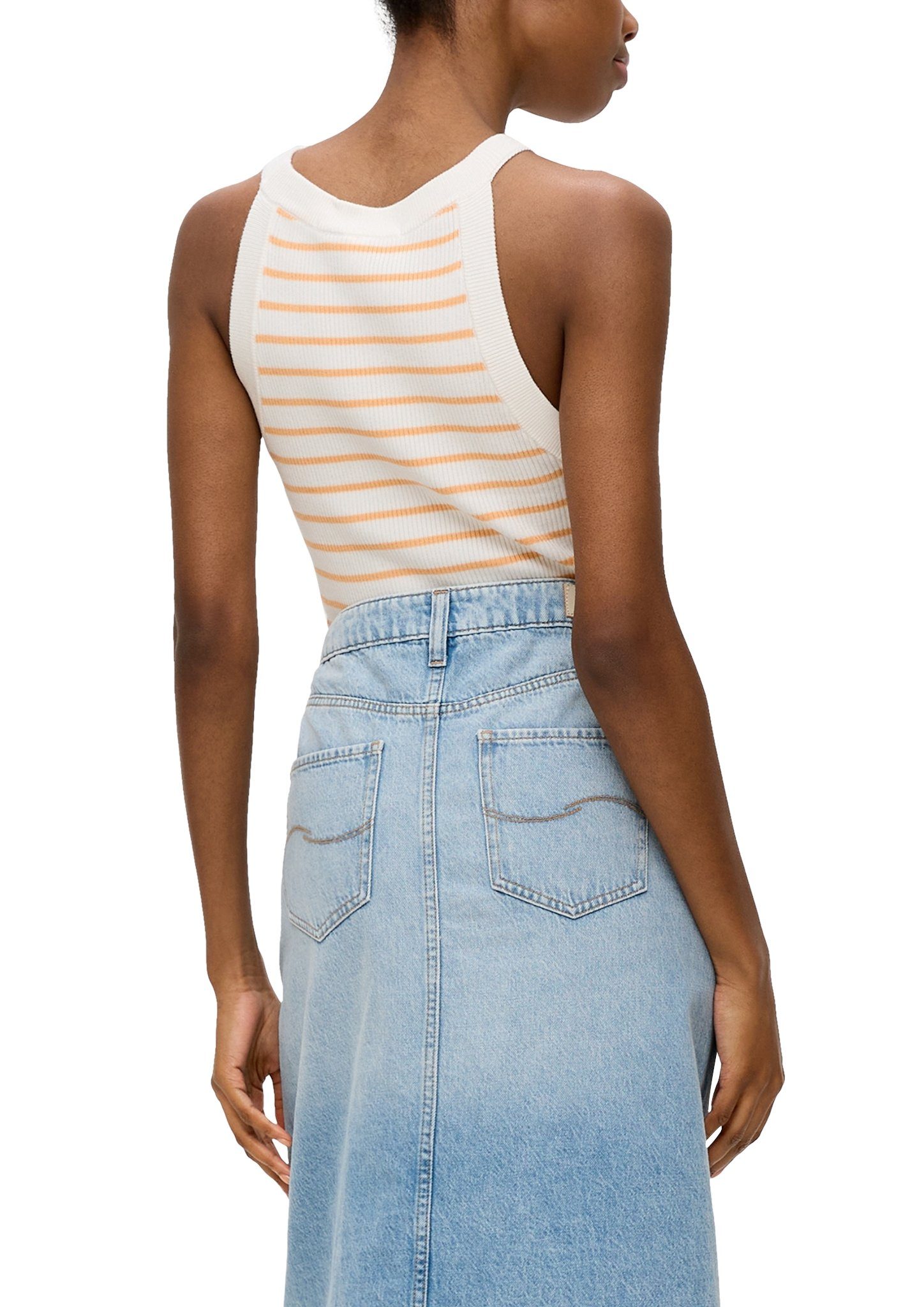 QS Tanktop mit feinen Streifen günstig online kaufen