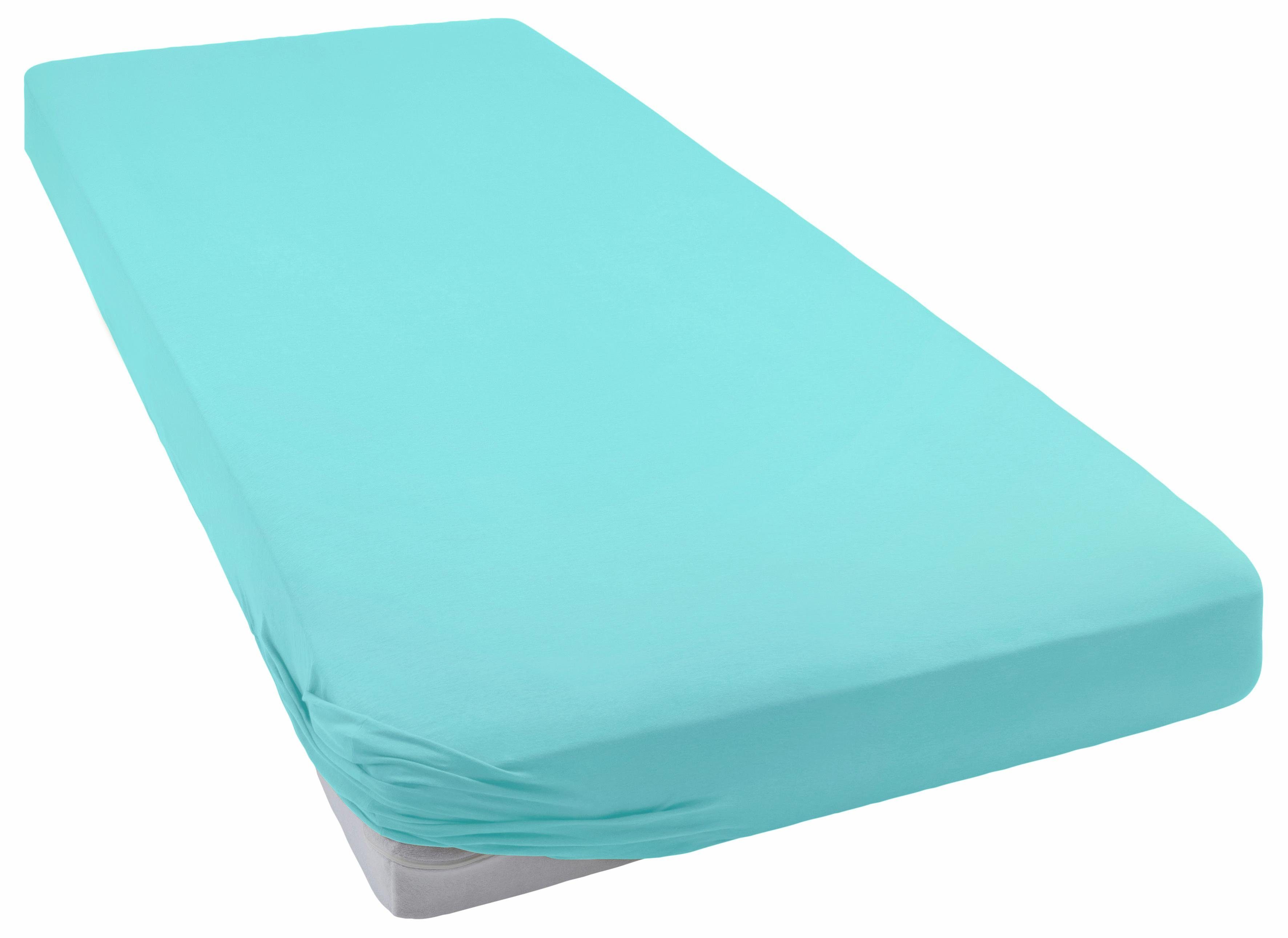 Spannbettlaken Mako-Jersey exclusiv in Gr. 90x200, 140x200 oder 180x200 cm