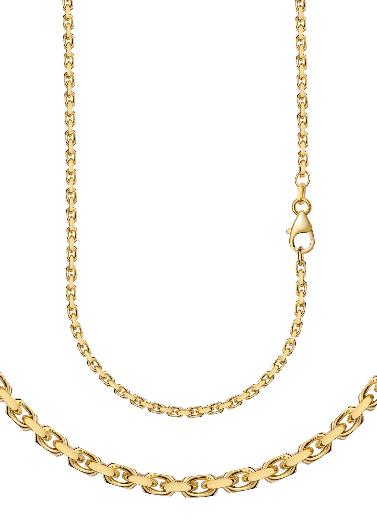 Firetti Collierkettchen Schmuck Geschenk Gold 333 und 585 Armband Kette Ankerkette diamantiert, Made in Germany