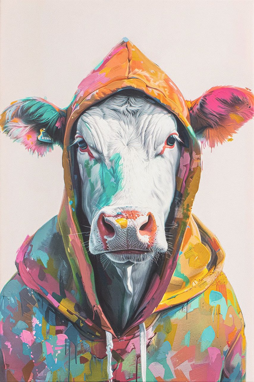 ArtUniverse Gemälde Forever Cool 60 x 80 cm, Tiermotiv