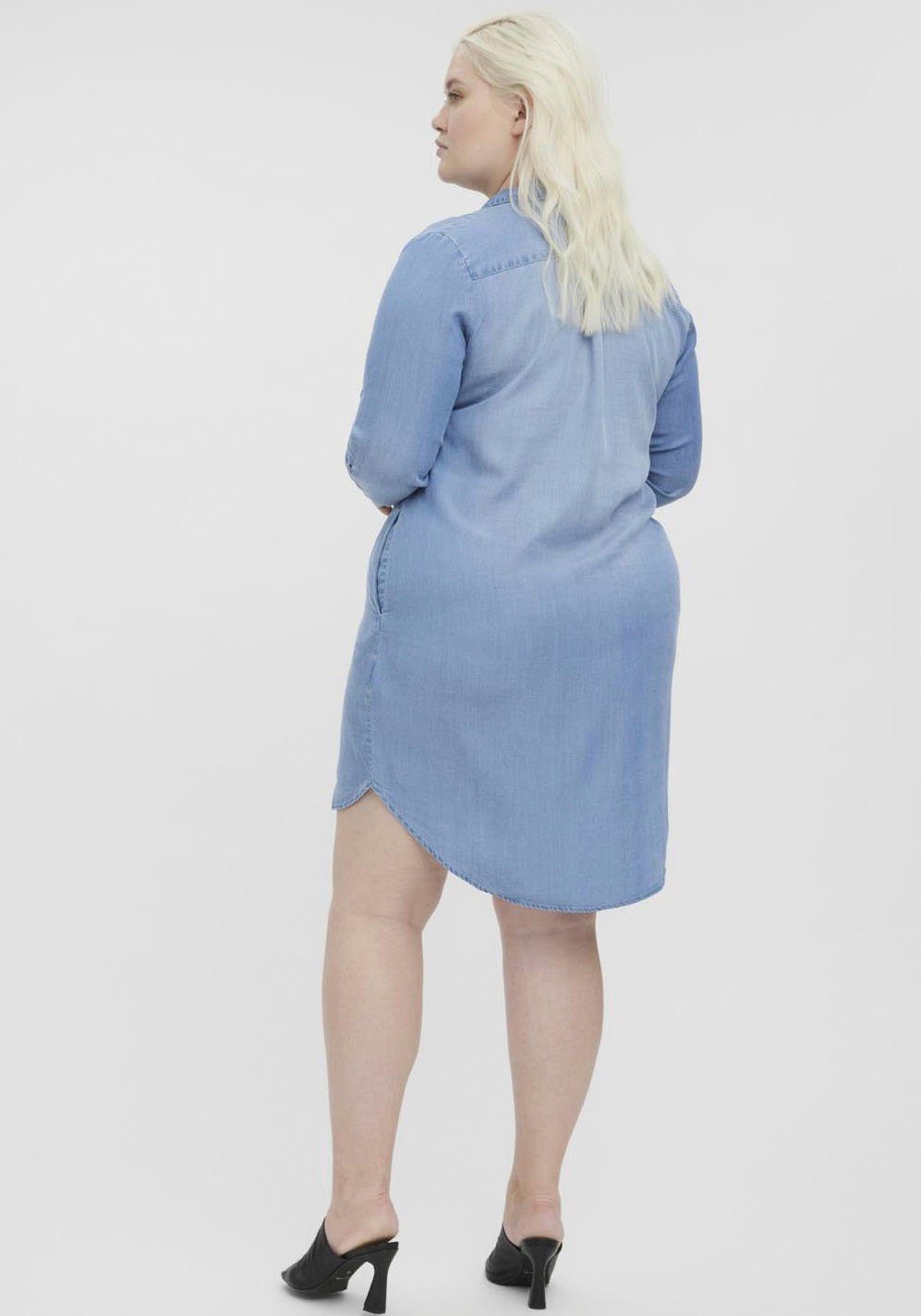 Vero Moda Curve Jeanskleid VMSILA LS günstig online kaufen