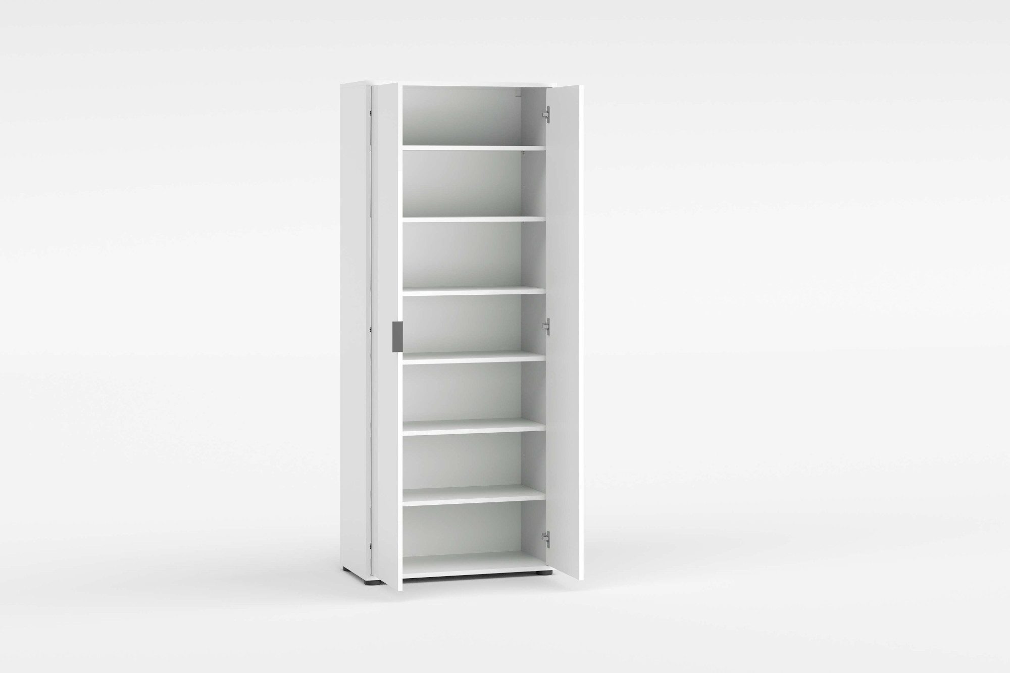 Home affaire Mehrzweckschrank JOLLY, Stauraumschrank, Breite 72,5 cm, Höhe 178 cm (1-St) 2-türiger Schrank mit 4 Einlegeböden, hochglanz lackiert – Bild 5 von 5