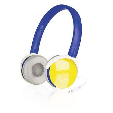 Speedlink AUX On-Ear Headset 3,5mm Kopfhörer + Mikrofon Blau Headset (Integrierte Kabelfernbedienung für Lautstärkeregelung, Stereo, On-Ear, Kabel-Fernbedienung, Lautstärkenreglung, PC Konsole Smartphone)