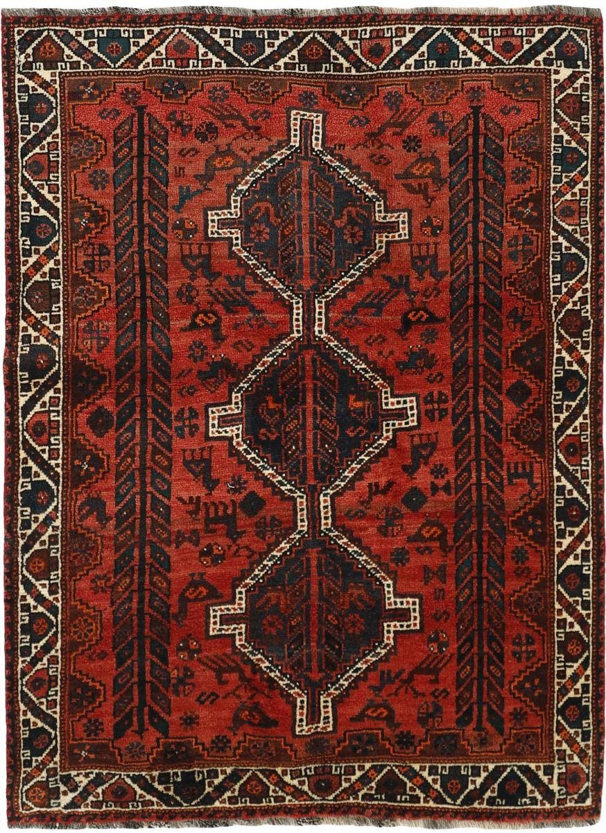 Orientteppich Shiraz 152x204 Handgeknüpfter Orientteppich / Perserteppich, Nain Trading, rechteckig, Höhe: 10 mm