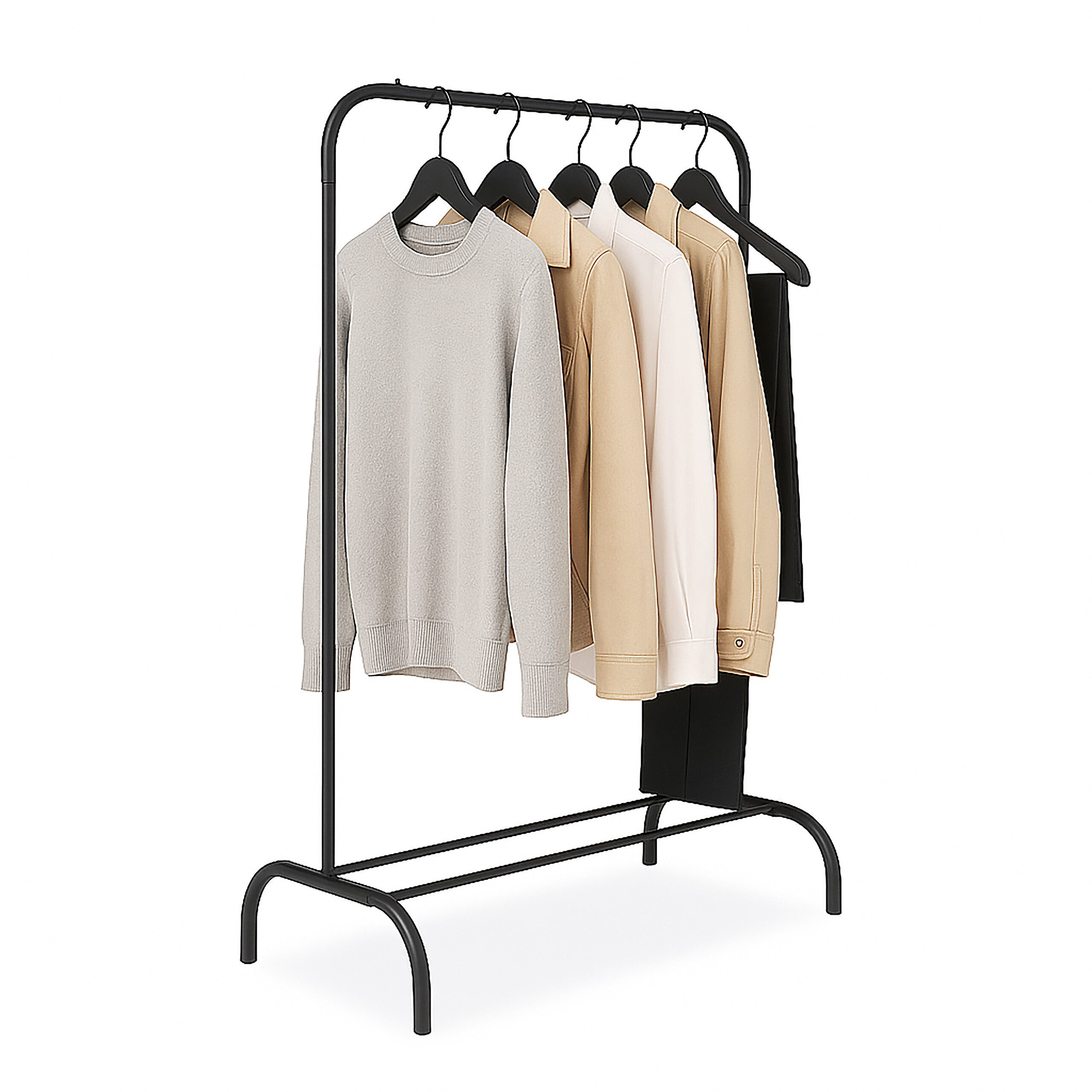 relaxdays Kleiderständer Eise, Schwarz günstig online kaufen