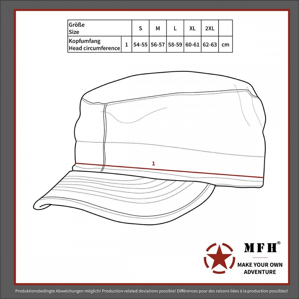 MFH Sturmhaube MFH US Feldmütze ACU Rip Stop für Outdoor-Aktiv. Hochwertiger Rip Stop Stoff