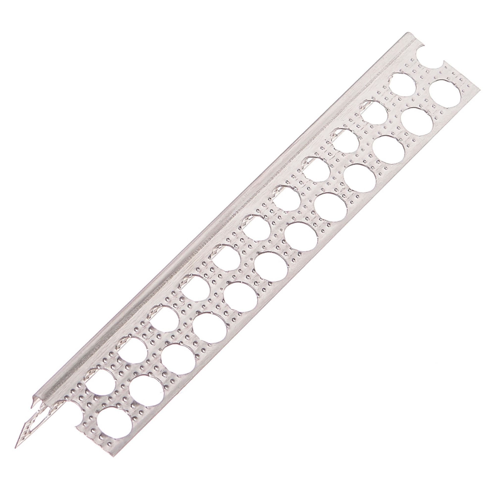 PROTEKTOR Profil 9079 Aluminium Kantenprofil (200 cm, 50 Stück, silber, 50-St), Aluschiene für Kantenschutz im Trockenbau