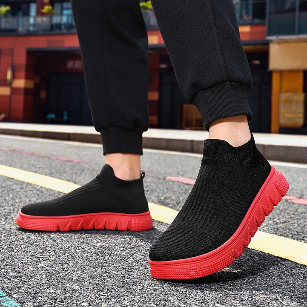 HUSK'SWARE Barfußschuh (atmungsaktive Freizeitschuhe für breite Füße) Paar-Sportschuhe mit Flyknit-Obermaterial, leichte Laufschuhe – Bild 5 von 5