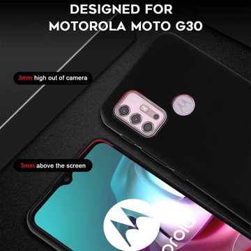 CoolGadget Handyhülle Black Series Handy Hülle für Motorola Moto G30 / G20 / G10 6,5 Zoll, Edle Silikon Schutzhülle für Motorola Moto G30 / G20 / G10 Hülle