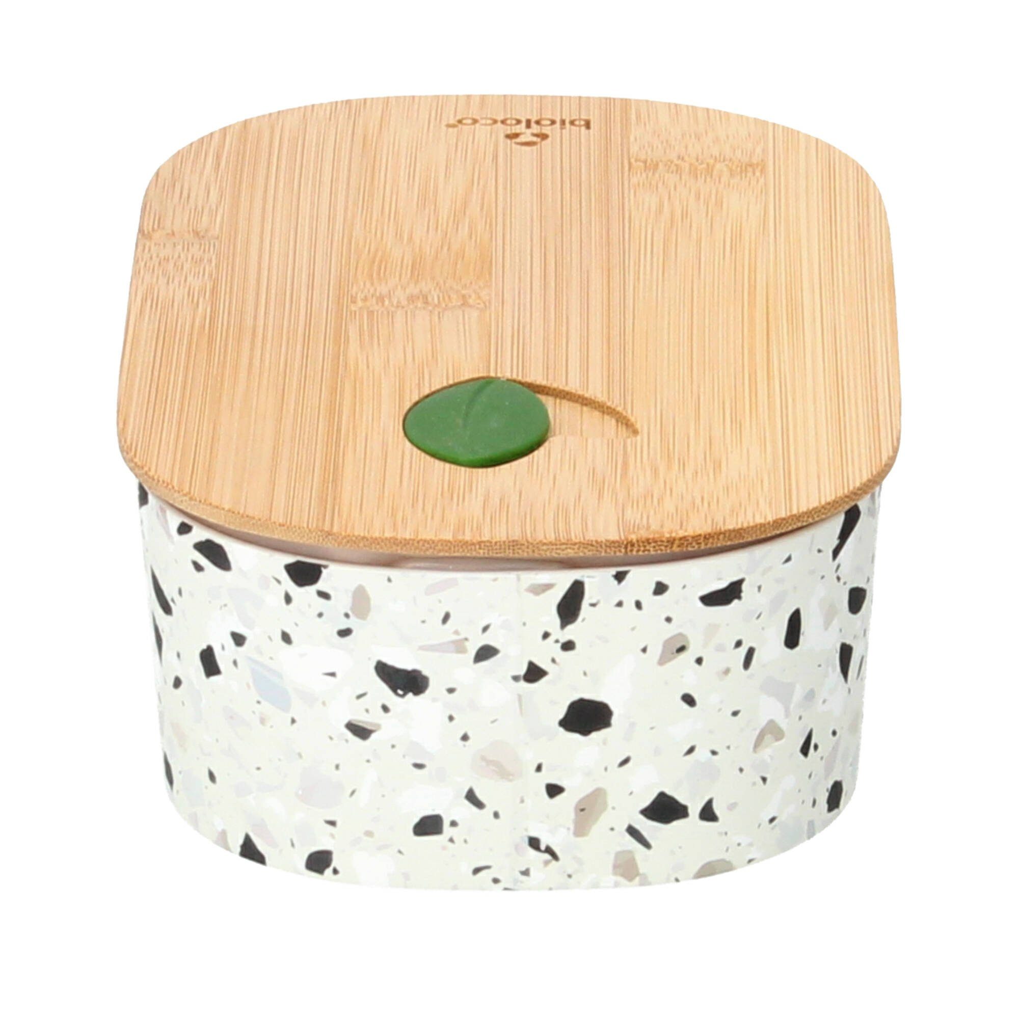 PLA terrazzo lunchbox mic (Kunststoff oval, natural bioloco Lunchbox aus Pflanzenzucker), chic GmbH (2-tlg) plant