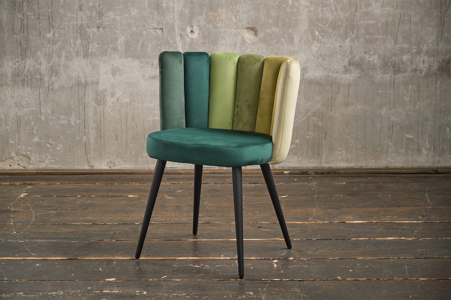 KAWOLA Esszimmerstuhl JADA Polsterstuhl - Bequemer Samt Stuhl - Elegant, Eleganter Samtbezug. Velvet. Designstuhl. Stabil. Komfortabel