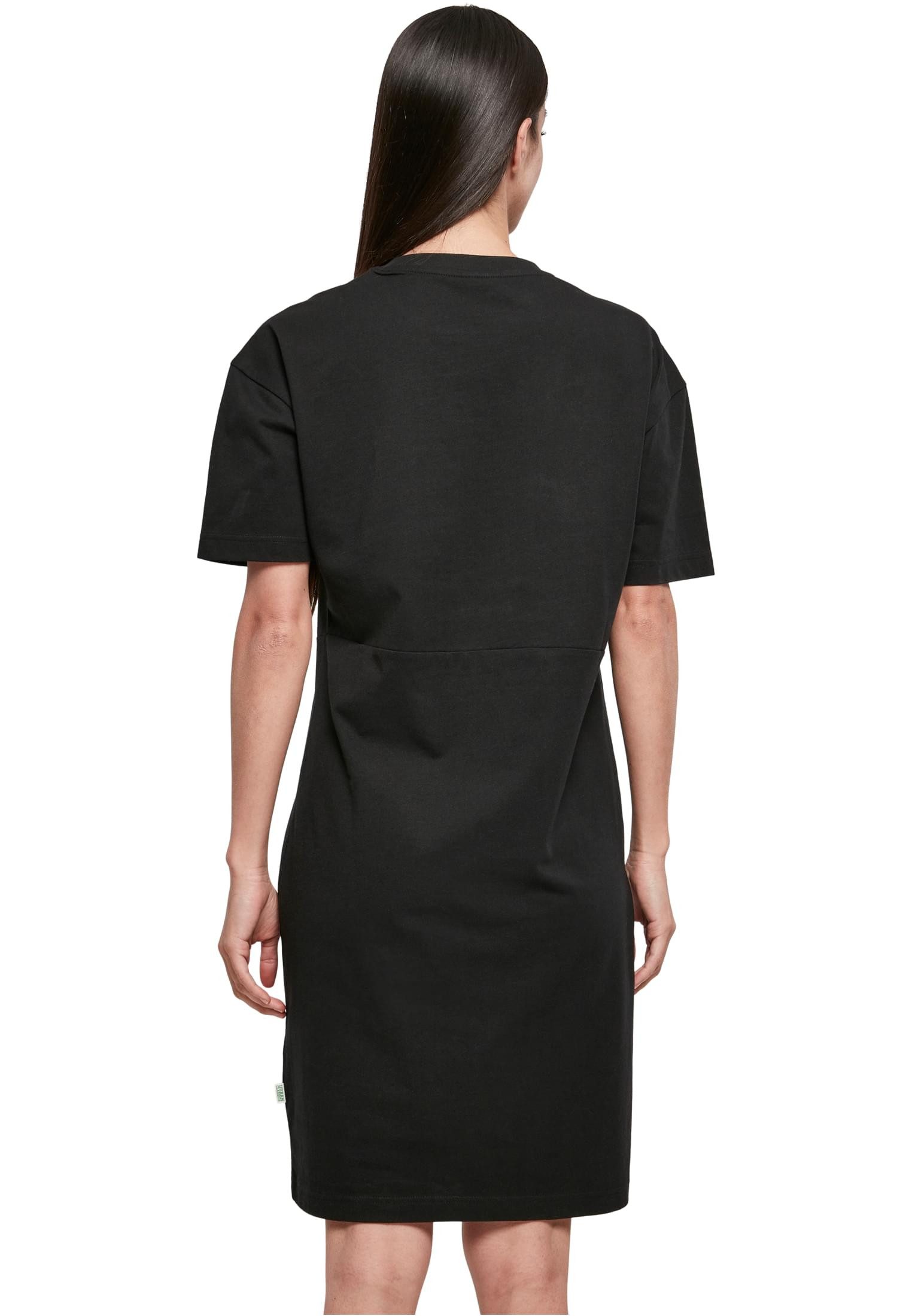 urbandreamz Jerseykleid Damen Kleid Lang Organic Oversized Slit Tee Shirt günstig online kaufen