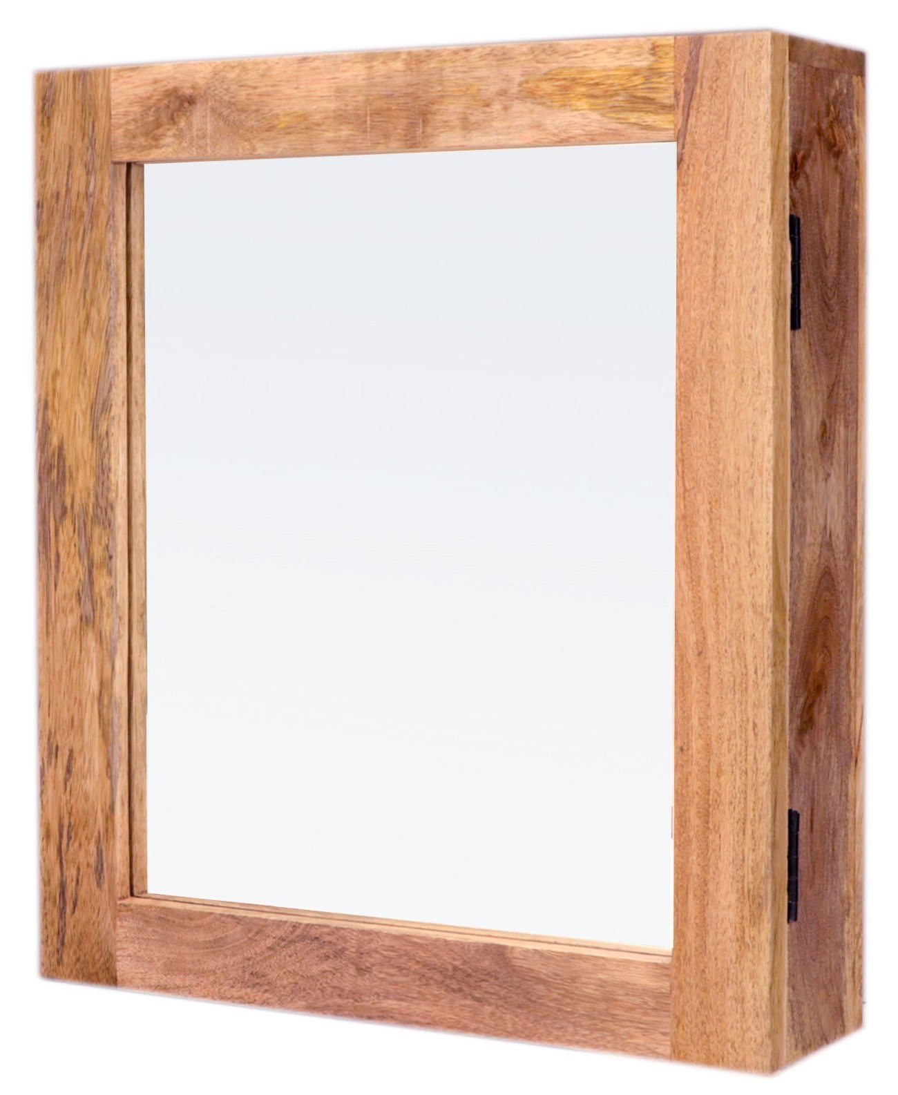 Indischesmoebelhausde Spiegel Spiegel Guru 50x60 aus indischem Mangoholz