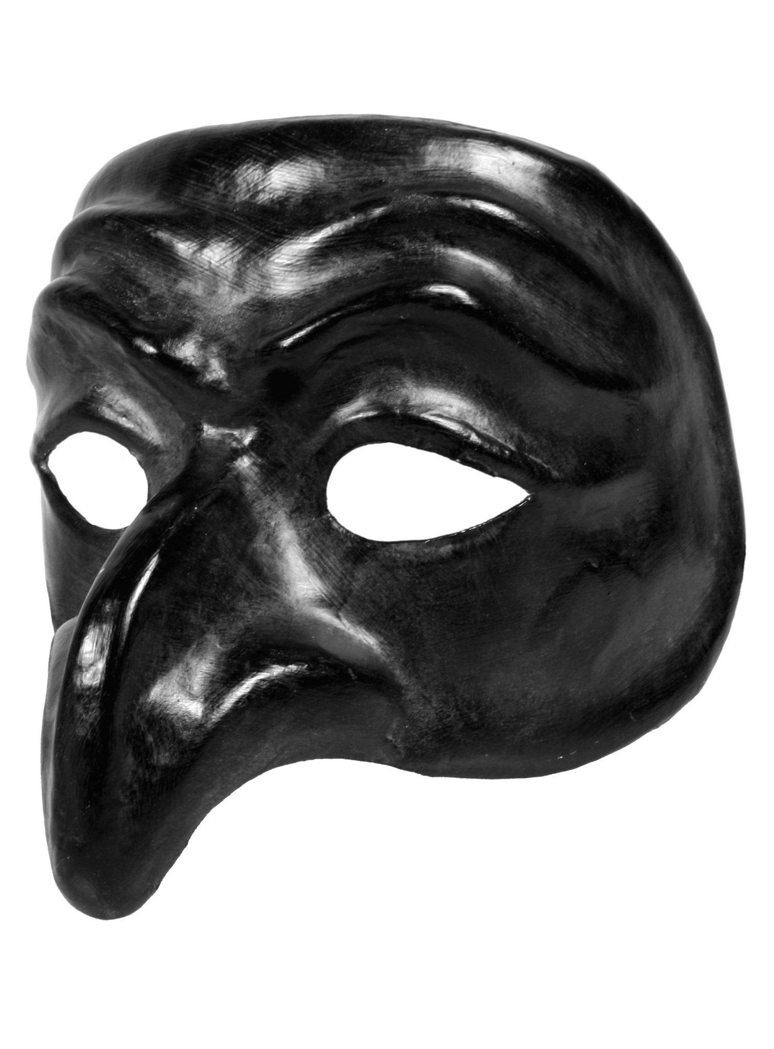 Verkleidungsmaske Pulcinella nero