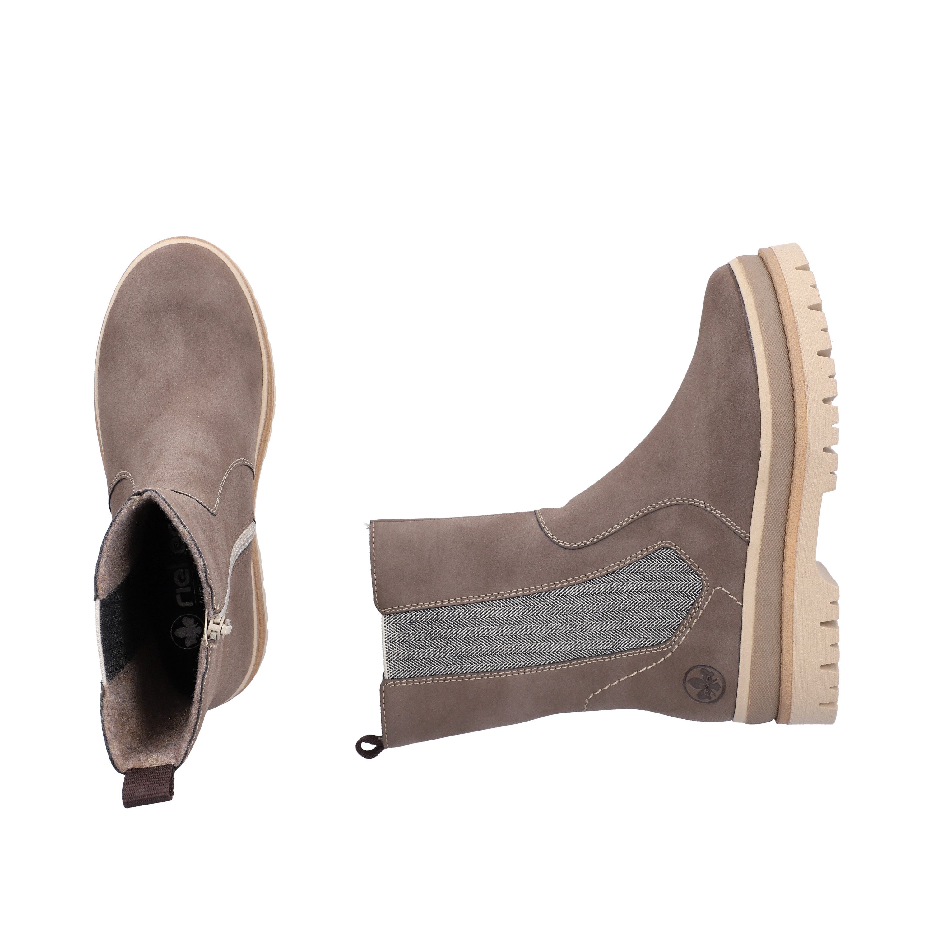 Rieker Chelseaboots Stiefelette mit Reißverschluss und Profilsohle – Bild 4 von 5