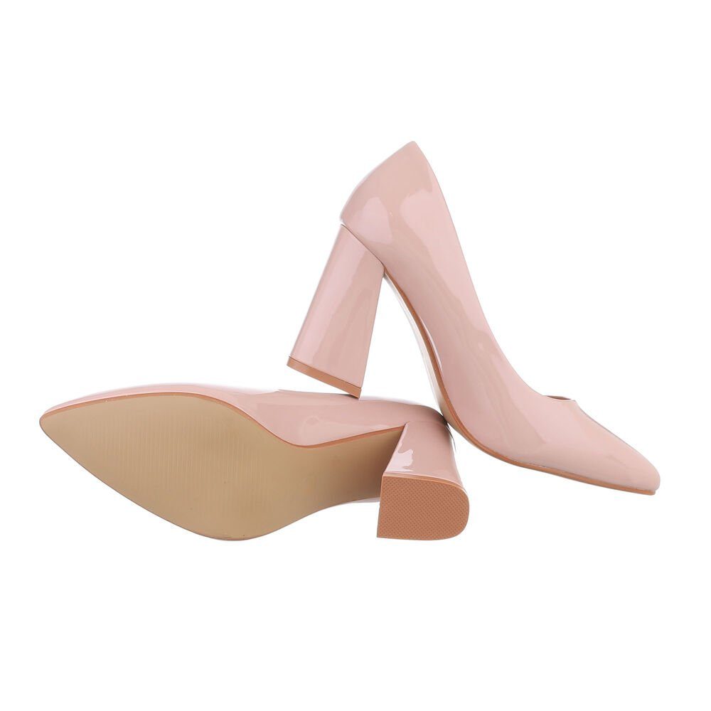 Ital-Design Damen Abendschuhe Elegant High-Heel-Pumps Blockabsatz günstig online kaufen