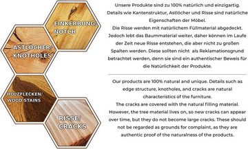Gozos Couchtisch Berne Series Massive Couchtisch (100x65) & (115x60) Massivholz (100 x 65 cm), Aus Massivholz