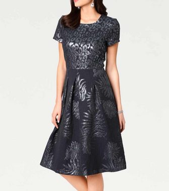 Ashley Brooke by heine Shirtkleid Ashley Brooke Damen Designer-Jacquardkleid, blau