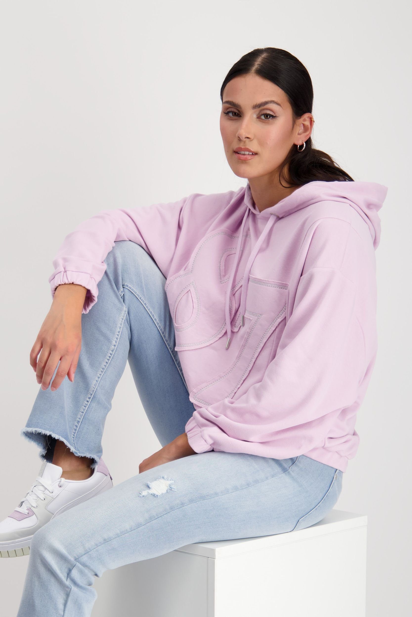 Monari Kapuzenpullover Pullover, lavender rose