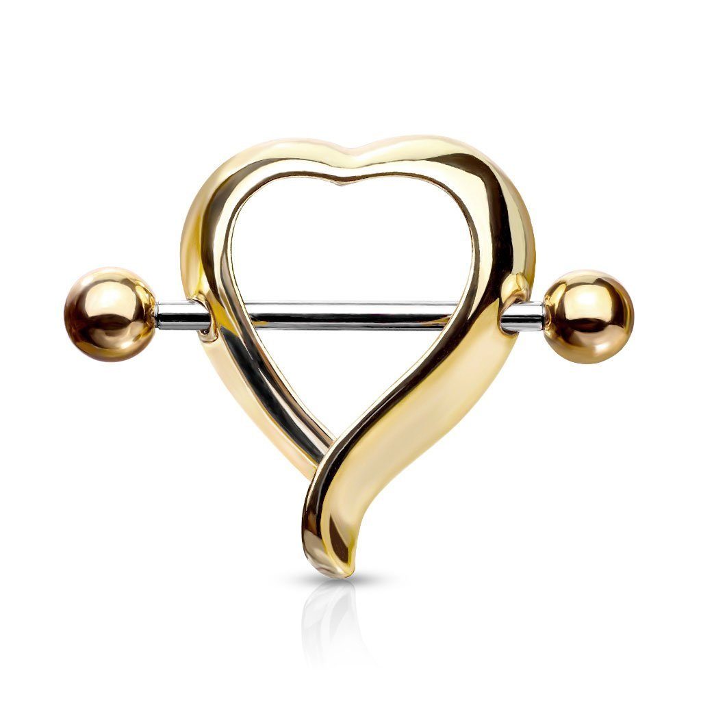 viva-adorno Brustwarzenpiercing Brustpiercing Herz Nippelpiercing Barbell günstig online kaufen
