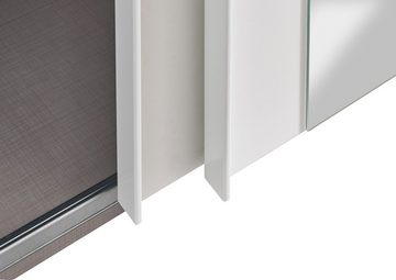 Wimex Schwebetürenschrank Barmbek mit 2 Stoffboxen und 2 zusätzlichen Einlegeböden, Spiegeltür