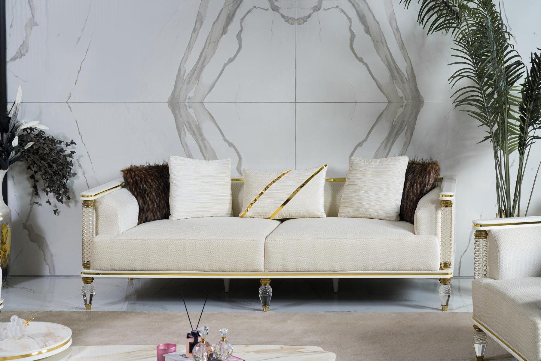Xlmoebel 3-Sitzer Modernes Design Sofa für entspanntes Sitzen und Relaxen, 3-Sitzer 1 Teile, Made in Europa