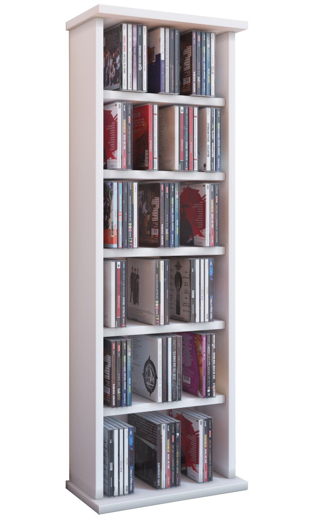 VCM CD-Regal Holz CD DVD Stand Regal Schrank Ständer Vostan günstig online kaufen