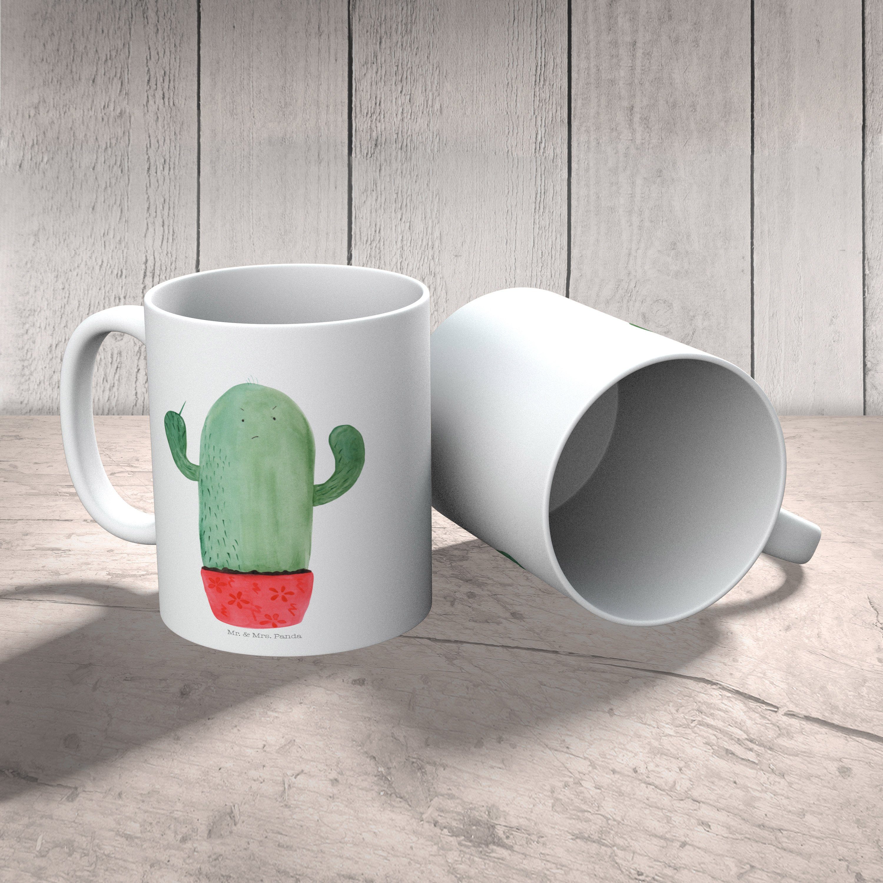 Mr. & Mrs. Panda Tasse T, - Kakteen, Kaktus Tasse, Weiß - wütend Keramik Büro Geschenk, Kaffeebecher