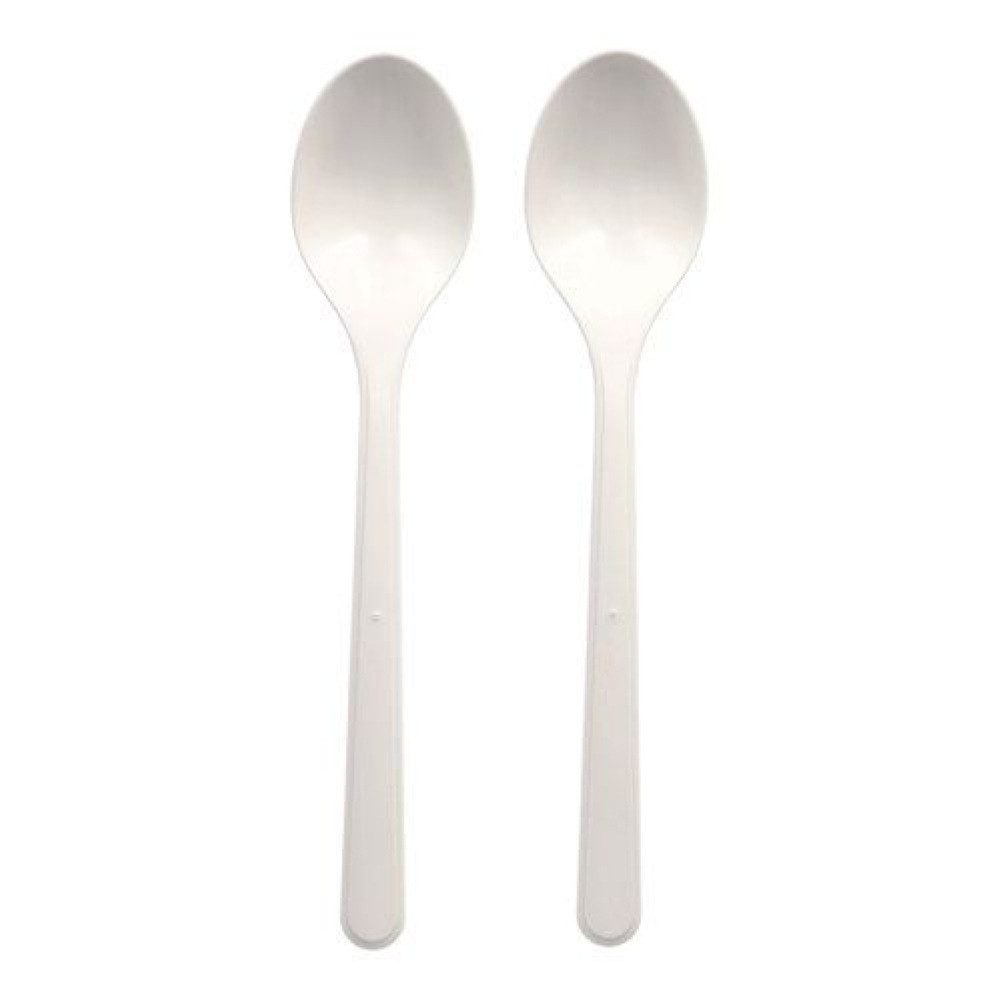 PAPSTAR GmbH Hängedekoration Mehrweg Löffel 18,5cm, 50 Stk. - Weiß