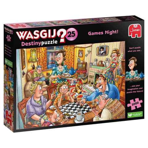Jumbo Spiele Puzzle Wasgij Destiny 25 Games Night, 1000 Puzzleteile