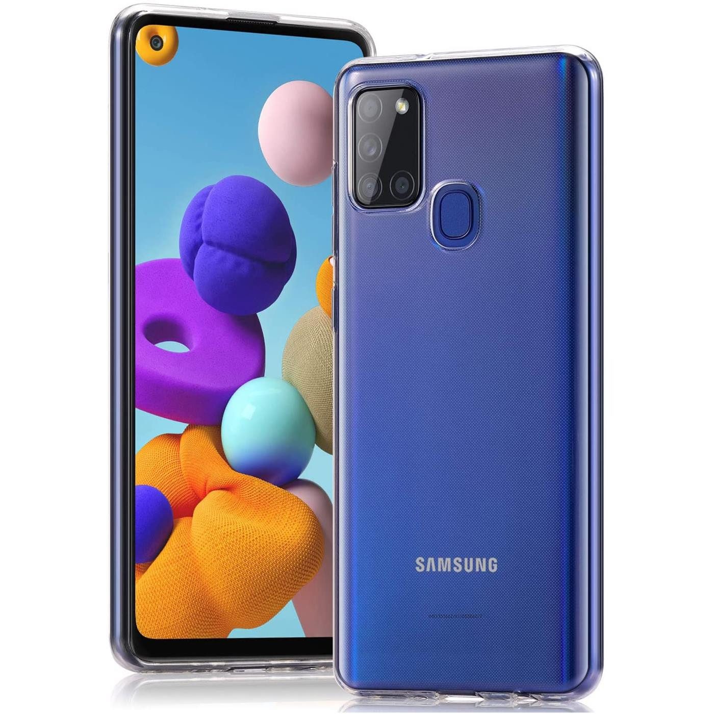 CoolGadget Handyhülle Transparent Ultra Slim Case für Samsung Galaxy A21s 6,5 Zoll, Silikon Hülle Dünne Schutzhülle für Samsung A21s Hülle