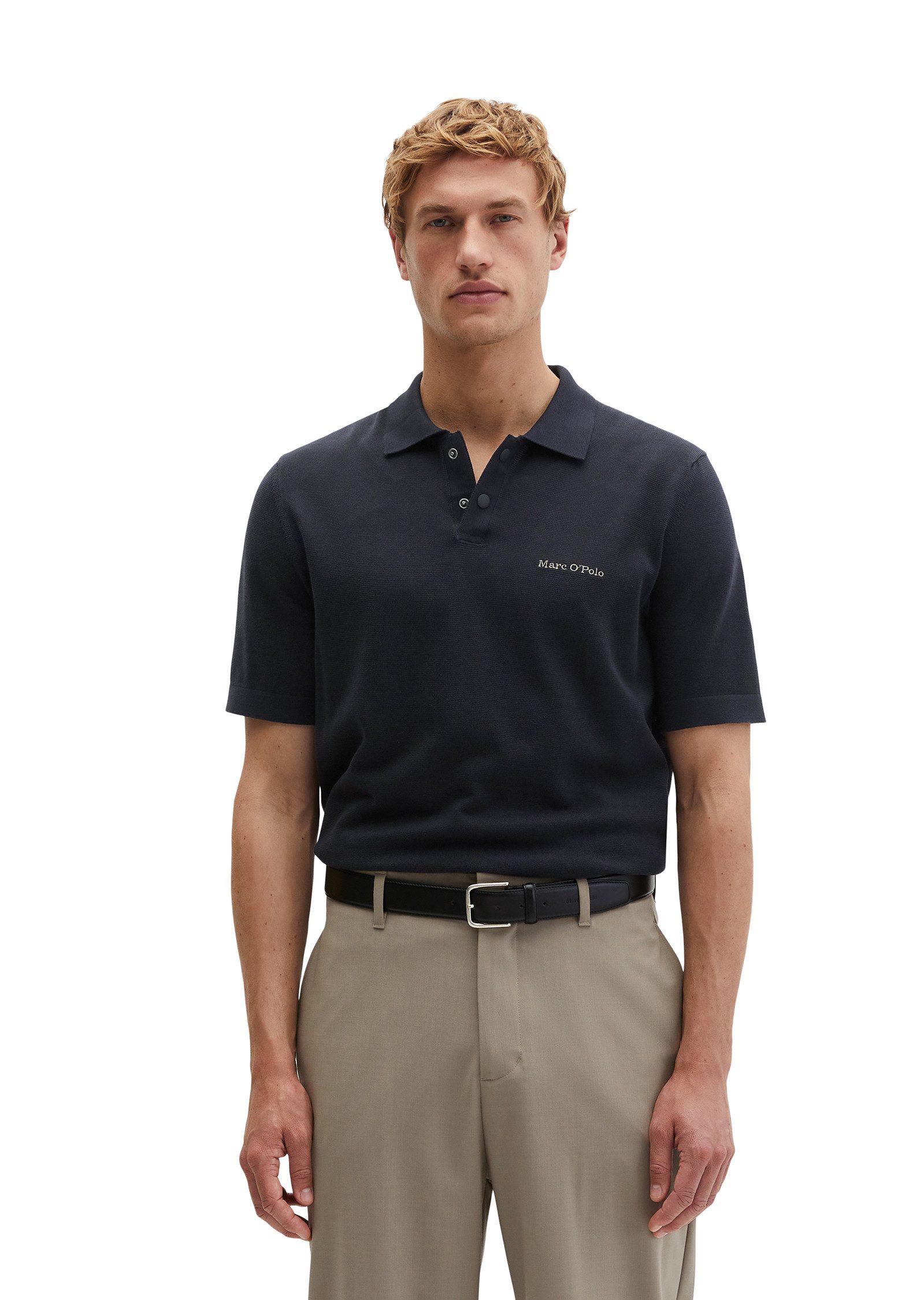 Marc O'Polo Poloshirt aus reiner Bio-Baumwolle
