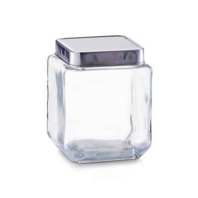 Zeller Present Vorratsglas »Vorratsglas m. Edelstahldeckel«, Glas/Edelstahl 18/0, 1100 ml, Glas/Edelstahl 18/0, transparent, 11 x 11 x 14 cm