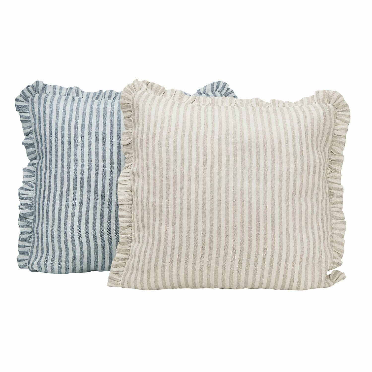Mirabeau Kissenhülle Kissenhülle 2er Set Brenda blau/weiß