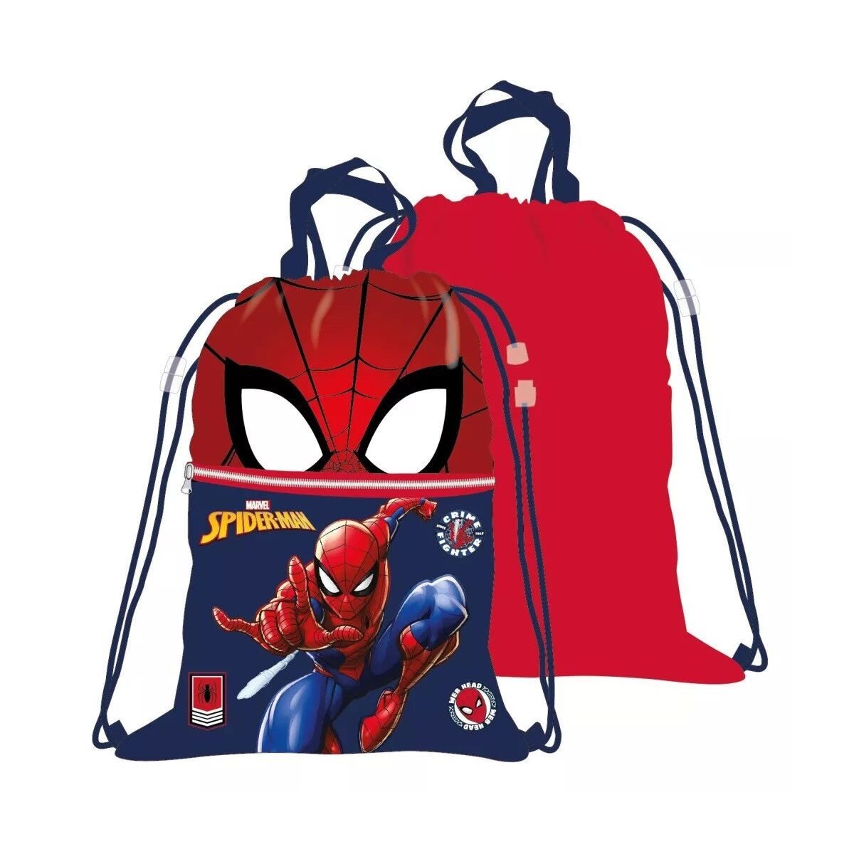 Spiderman Sporttasche Spiderman Crime Fighter Deluxe Sporttasche, Turnbeutel 45 cm
