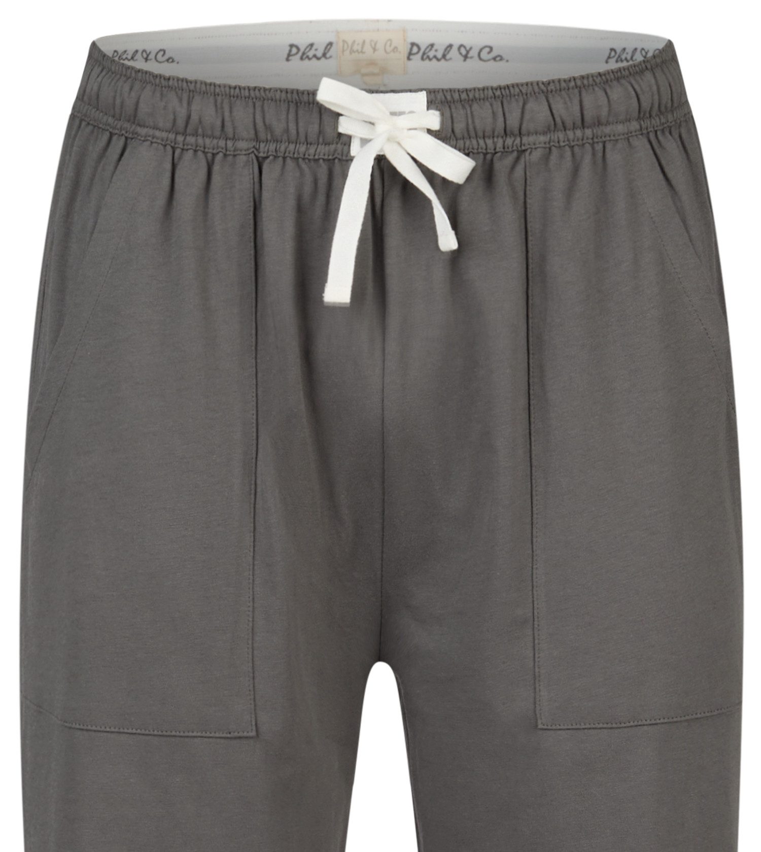 Phil & Co. Homewearhose Chill Trek (1-tlg., 1-teilig) Herren Schlafhose lang Bündchen Relaxhose Homewearhose Baumwolle