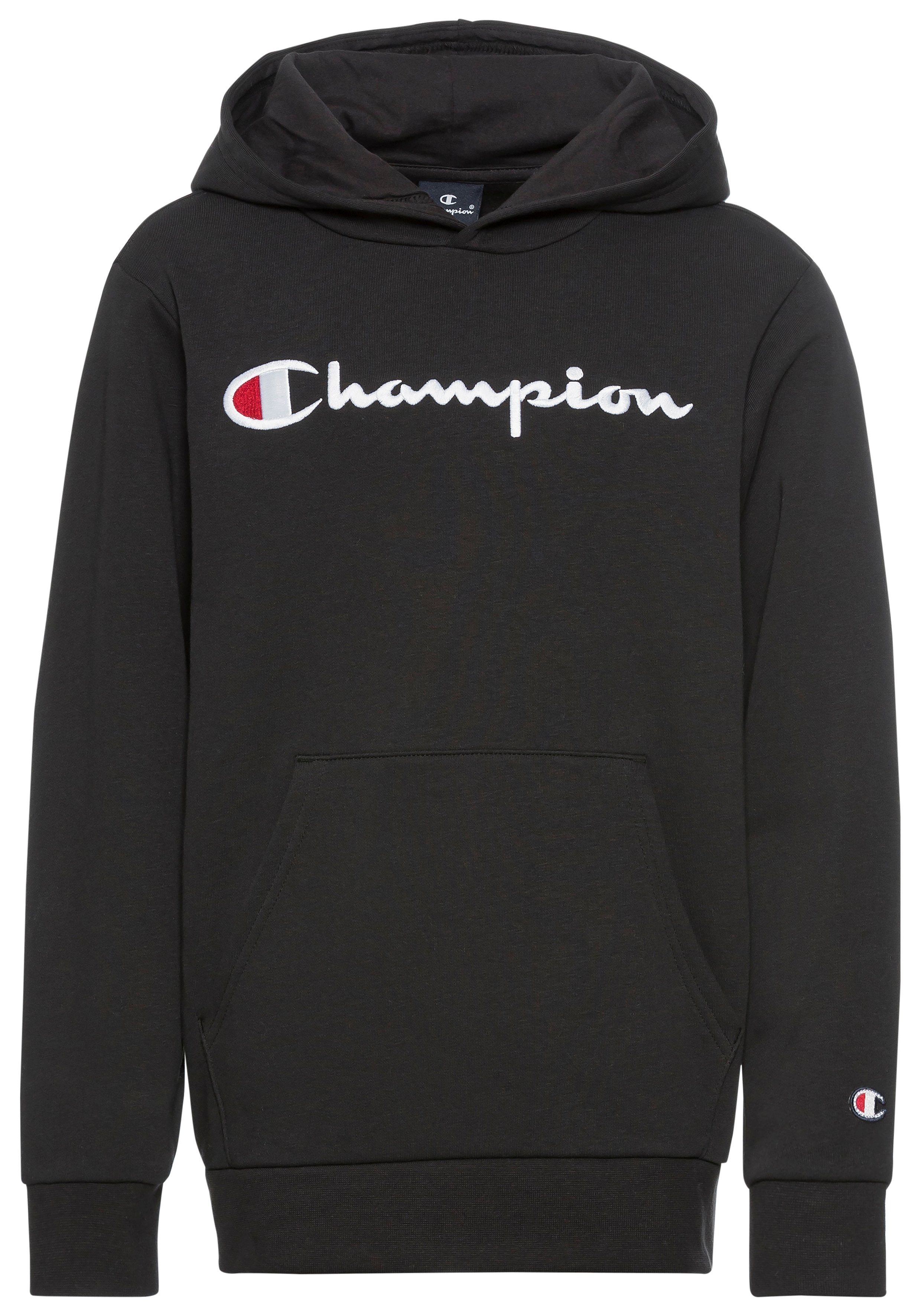 schwarz Champion Hooded Kapuzensweatshirt Sweatshirt Icons