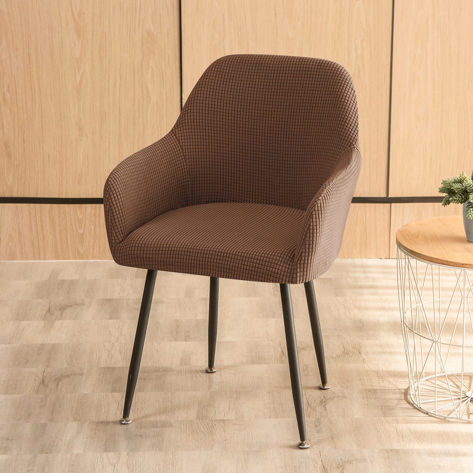Zyronn Stuhlhusse Stretch Stuhlhussen-Bezüge Mit Armlehne, Stuhlhusse – Bild 5 von 5