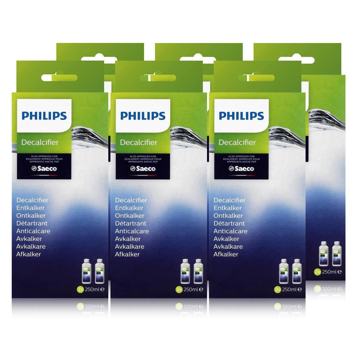 Saeco Philips Saeco CA6700/10 Entkalker 2x250ml - Für Kaffeevollautomaten (6 Entkalker