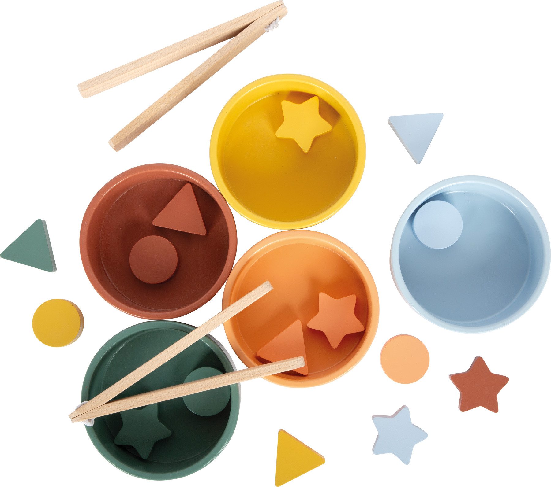 Small Foot Steckspielzeug Sortierspiel Montessori mit Zange