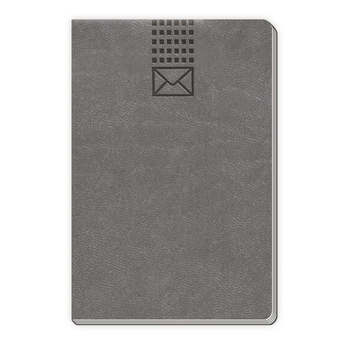 Trötsch Verlag Elektronisches Tagebuch TRÖTSCH Adressbuch Soft Touch anthrazit 8x11cm