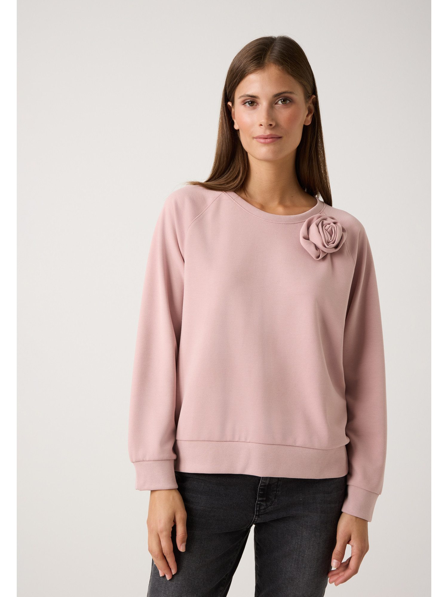 MORE&MORE Sweatshirt Rundhalssweatshirt soft, langarm