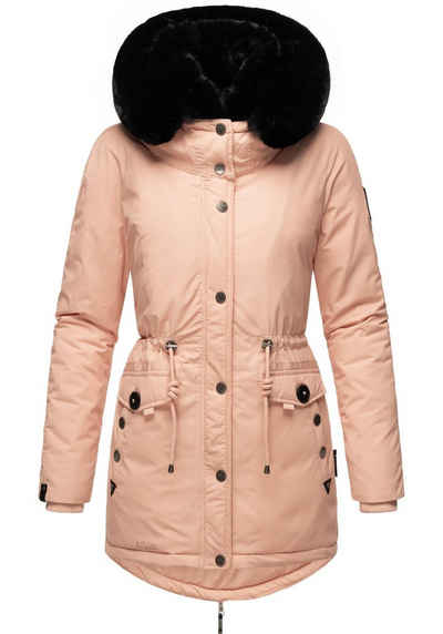 Navahoo Wintermantel Sweety Deluxe modischer Winterparka mit großer doppelter Kapuze