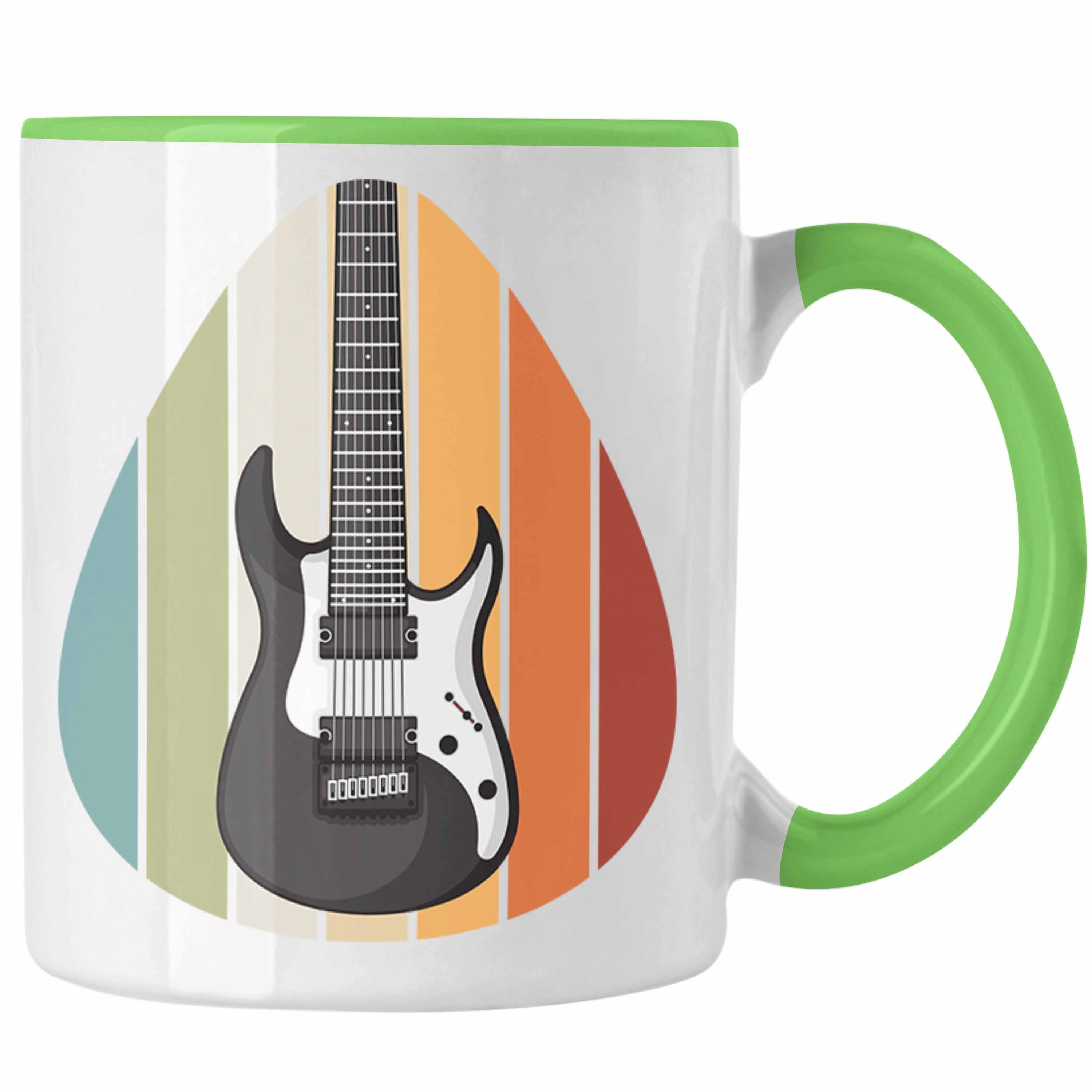 Gitarristen Grün Trendation Trendation - Gitarrenspieler Motiv Gitarrist Tasse Geschenke Geschenk Frauen Geschenkidee Gitarre Männer Tasse