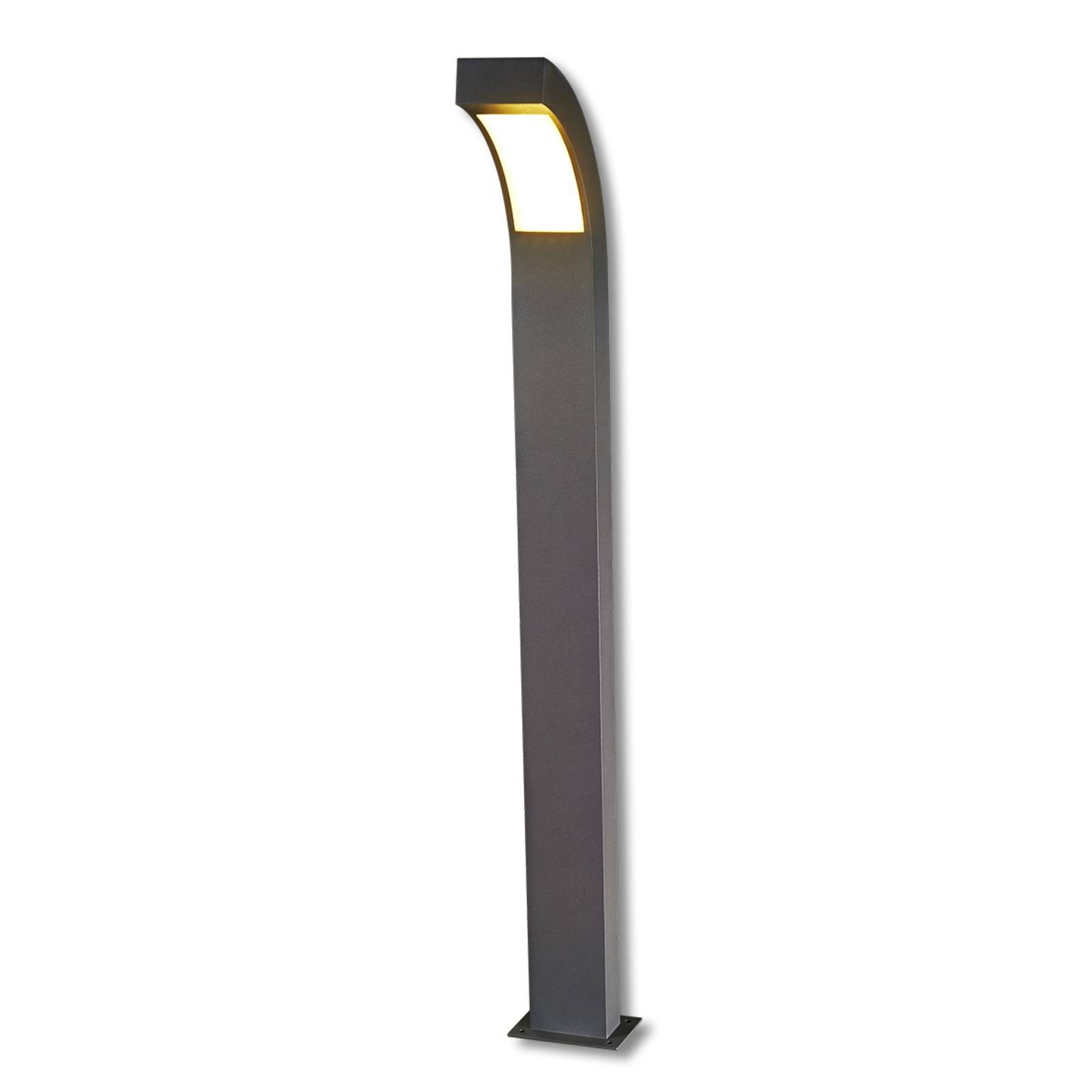 Lucande LED-Wegeleuchte Lennik, 100 cm, anthrazit, Metall günstig online kaufen
