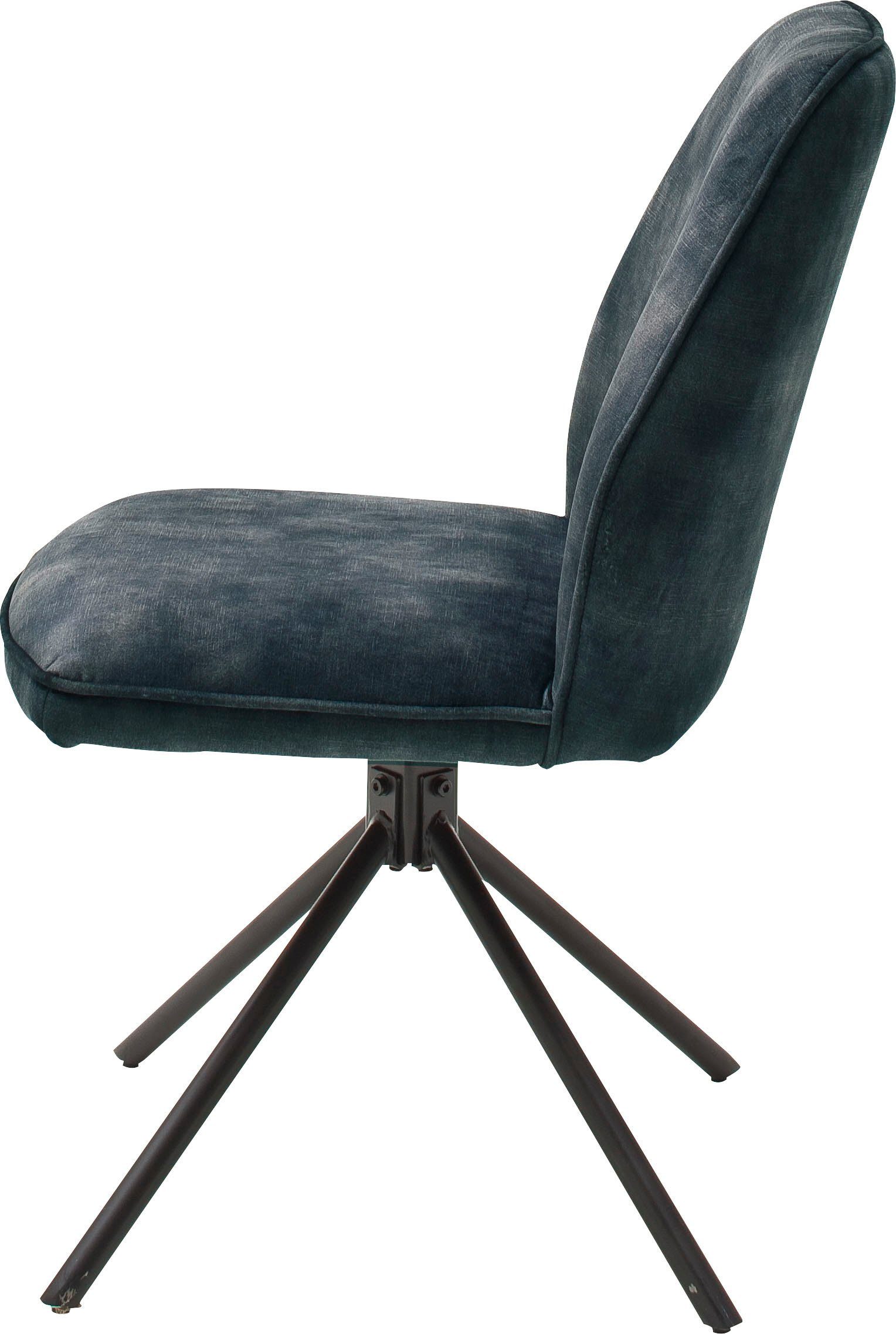 MCA furniture | Veloursoptik Petrol Kg belastbar Keder, 120 Stuhl Vintage Esszimmerstuhl mit 2 Petrol (Set, Ottawa bis St)