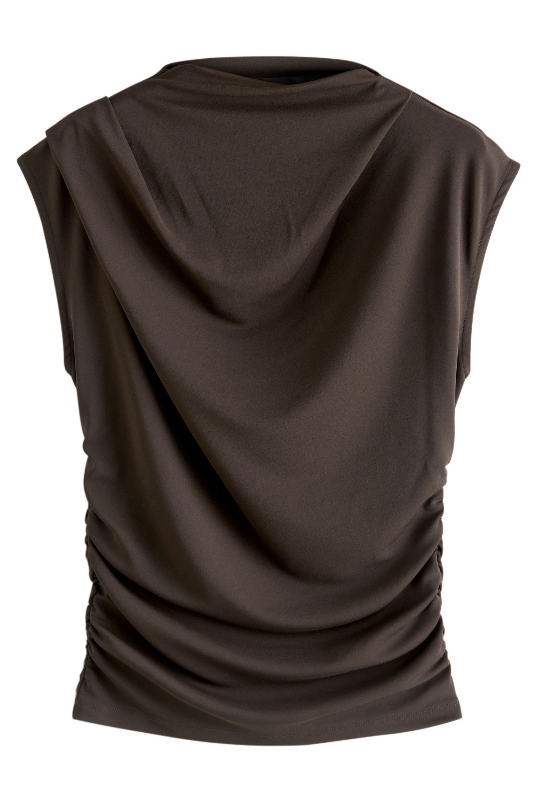 Next Kurzarmbluse Ärmelloses, hochgeschlossenes Oberteil (1-tlg) günstig online kaufen